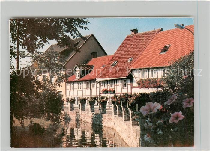 Hornburg Wolfenbuettel Ortsmotiv am Kanal