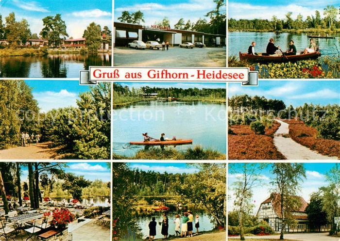Gifhorn Heidesee Park Gondelteich Terrasse Gasthaus