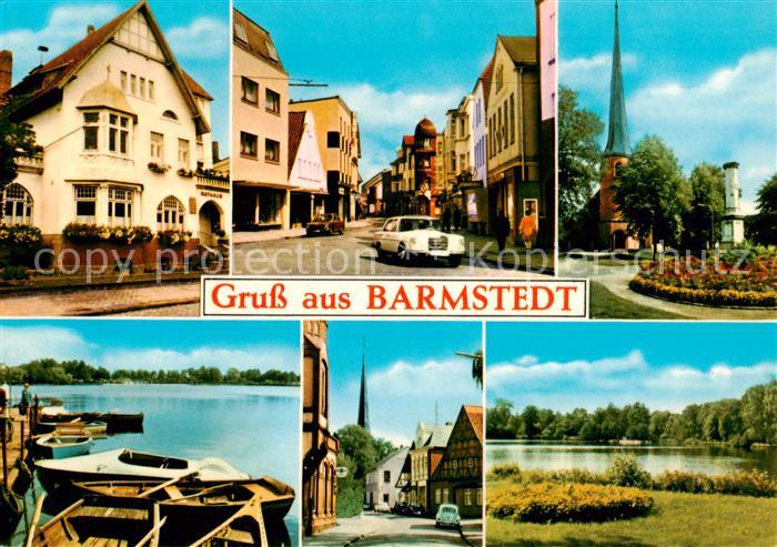 Barmstedt Strassenpartien Kirche Hafen Teich