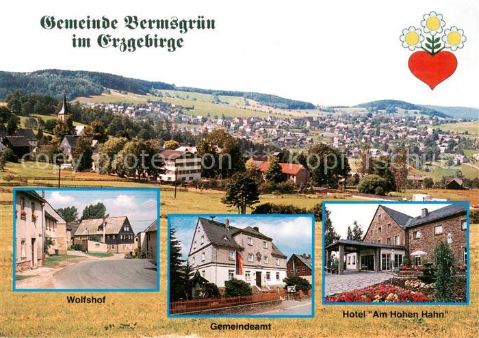Bermsgruen Panorama Wolfshof Gemeindeamt Hotel Am Hohen Hahn