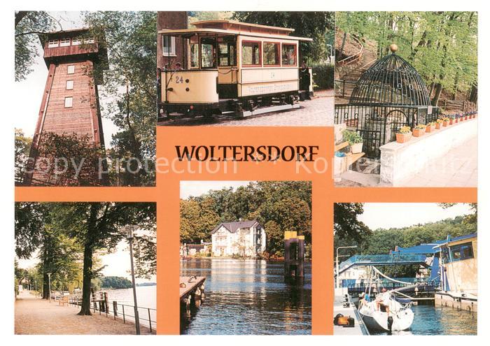 Woltersdorfer Schleuse Aussichtsturm Strandpromenade Hist Strassenbahn Muehlente