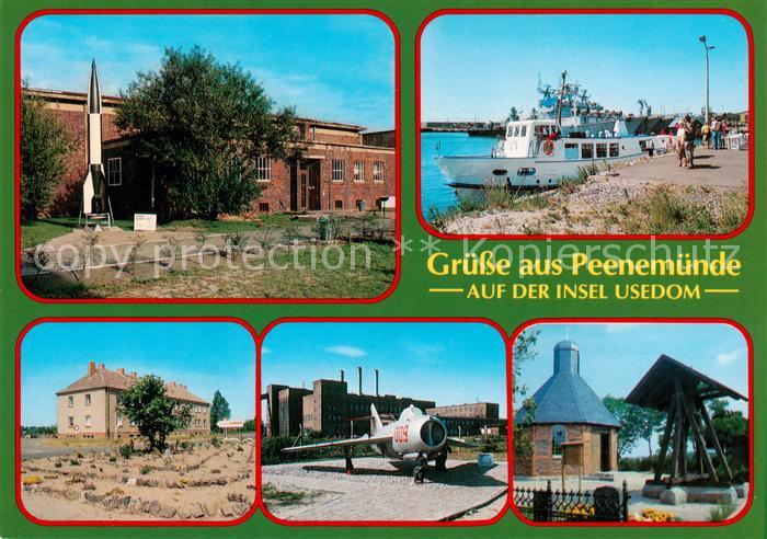 Peenemuende Rakete Ausflugsboot Jagdflugzeug Kapelle