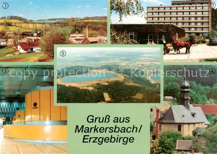 Markersbach Bad Gottleuba Eisenbahnbruecke Ferienhotel Markersbach Maschinenkave