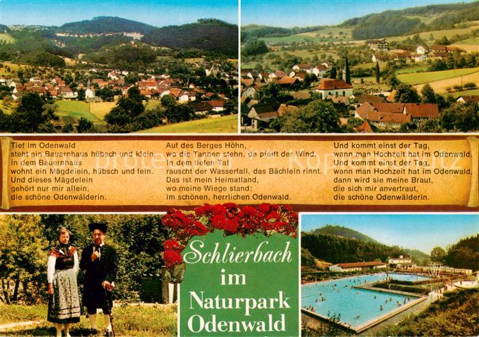 Schlierbach Lindenfels Odenwald Panorama Trachten Freibad