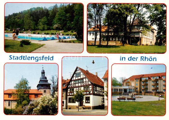 Stadtlengsfeld Schwimmbad Burgklinik Kirche Fachwerkhaus Marktstrasse