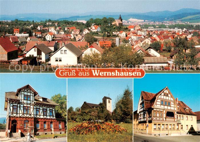 Wernshausen Stadtpanorama Teilansichten Kirche