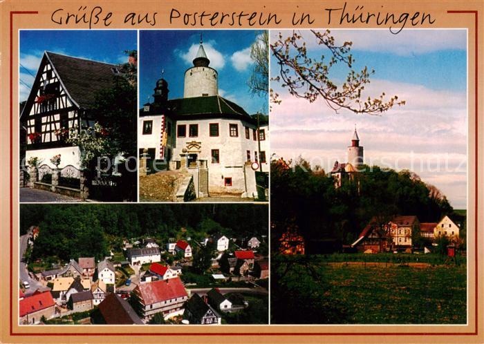 Posterstein Fachwerkhaus Burg Hotel zur Burg Ortskern