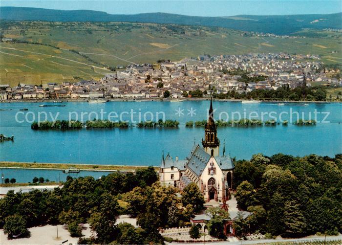 Bingen Rhein St. Rochuskapelle Blick nach Ruedesheim