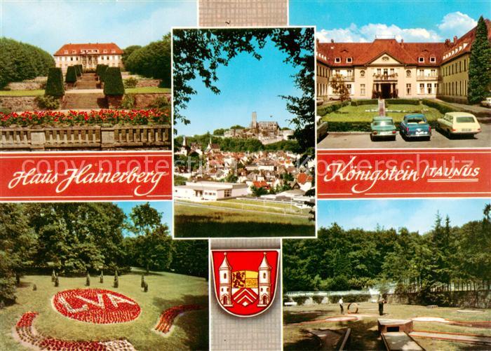 Koenigstein  Taunus Haus Hainerberg Parkanlagen Minigolf Stadtpanorama