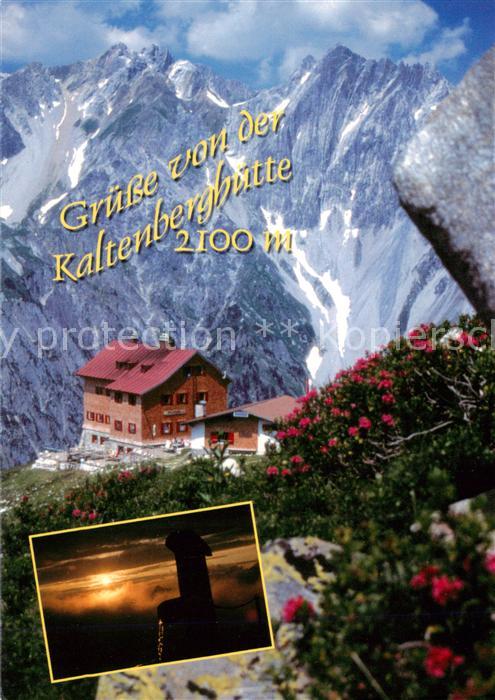Stuben  Vorarlberg Tirol AT Kaltenberghuette Alpenflora Alpen Sonnenuntergang