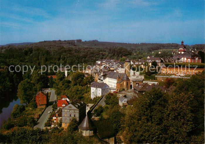Weilburg Panorama mit Blick auf Schloss-Cafe