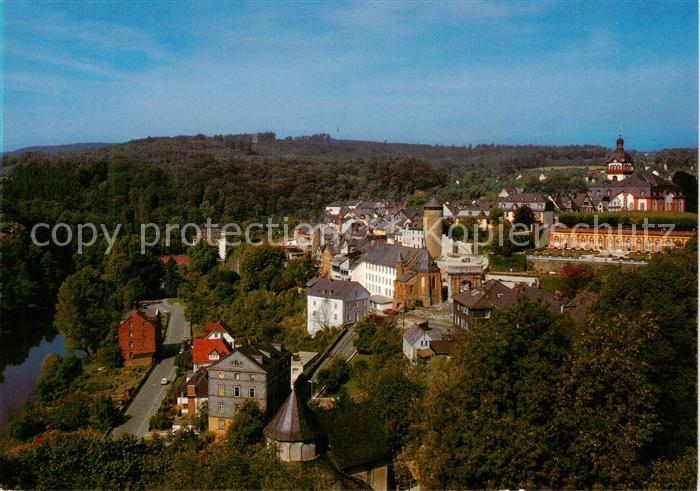 Weilburg Panorama Blick zum Schloss