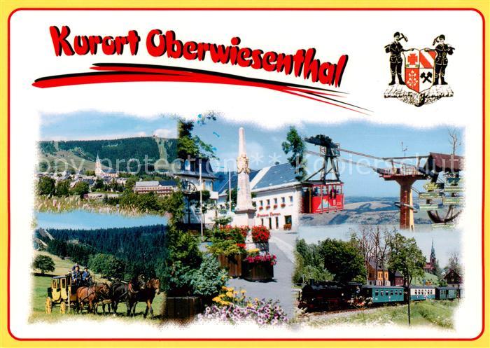 Oberwiesenthal Erzgebirge Panorama Kurort Pferdekutsche Bergbahn Dampflokomotive