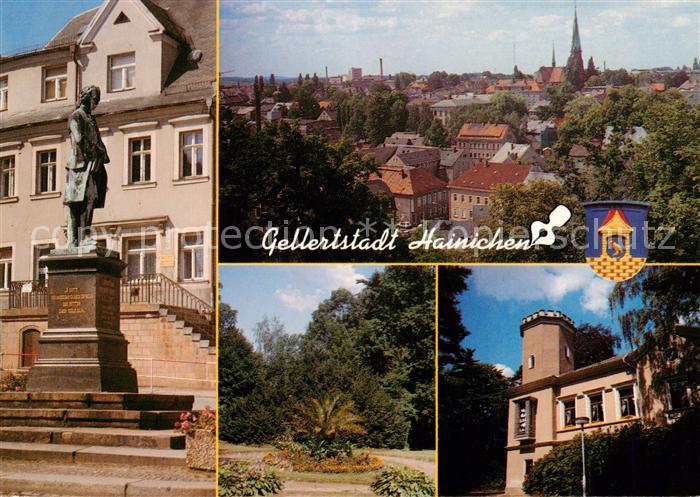 Hainichen Sachsen C.F. Gellert Denkmal Teilansicht Stadtpark Gellertmuseum
