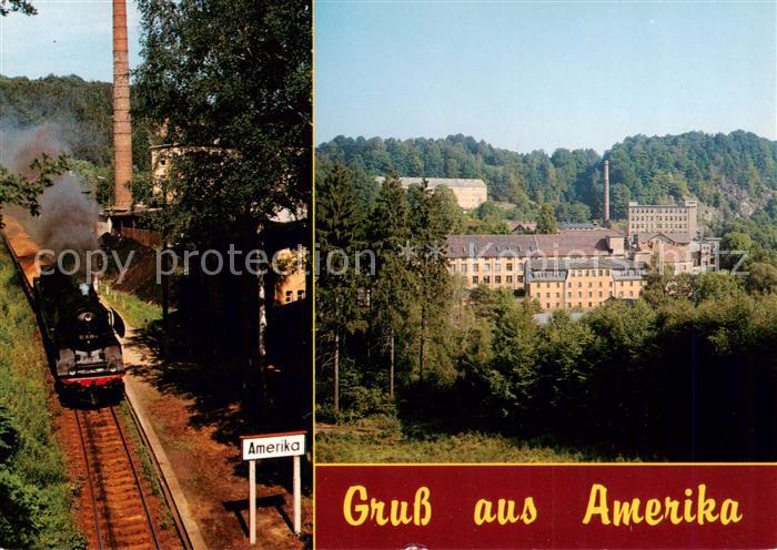 Amerika Penig Muldentalbahn Dampflokomotive ehemalige Kammgarnspinnerei