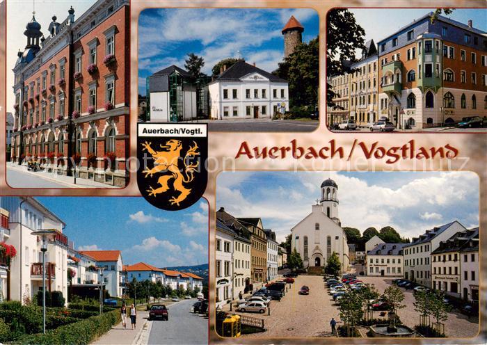 Auerbach Vogtland Rathaus Kaiserstrasse Museum Wohngebiet Altmarkt St. Laurentiu