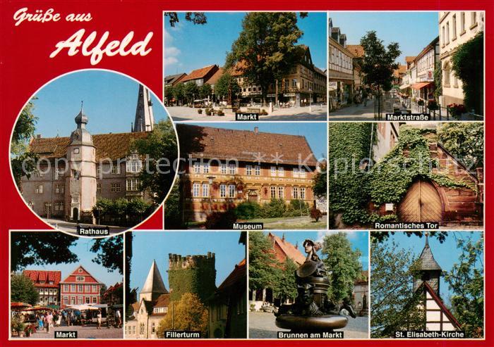 Alfeld Leine Rathaus Markt Marktstrasse Museum Romantisches Tor Fillerturm Brunn