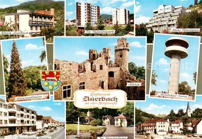 Auerbach Bergstrasse Klinik Fasenenpark Hochhaeuser Haus Semiramis Mammubaum Sch