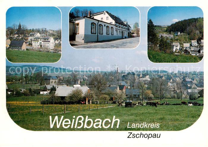 Weissbach Amtsberg Teilansichten Stadtpanorama Schuetzenhaus