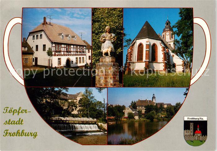 Frohburg  Sachsen Pfarrhaus Fachwerk Stadtkirche Schloss Wehr Wappen Toepferstad