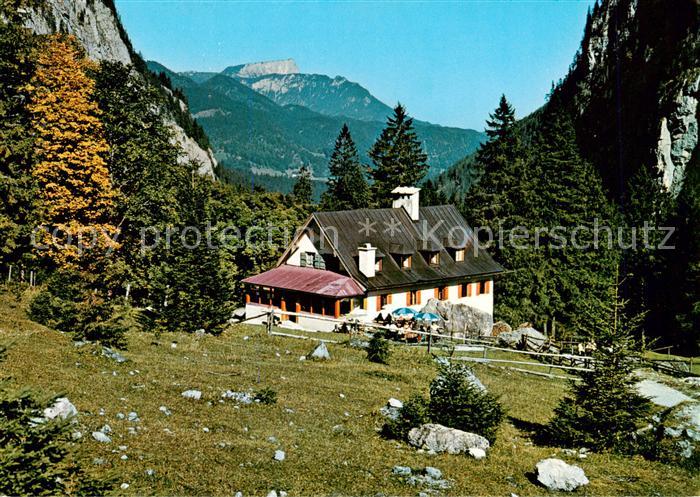 BERCHTESGADEN Bayern Wimbachschloss mit Untersberg