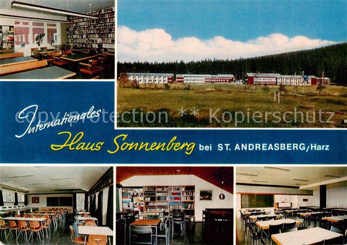 St Andreasberg Harz Internationales Haus Sonnenberg Bibliothek Gastraeume