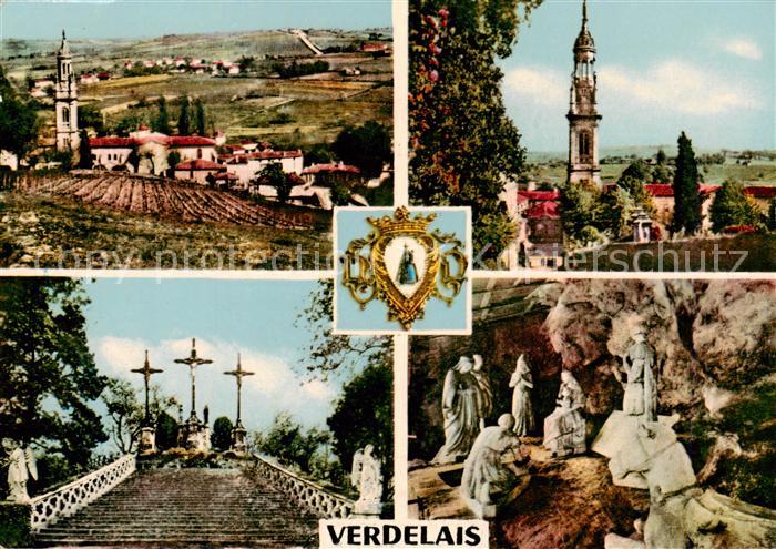 Verdelais 33 Gironde Eglise et les Coteaux Le Clocher Le Calvaire Miracle de la