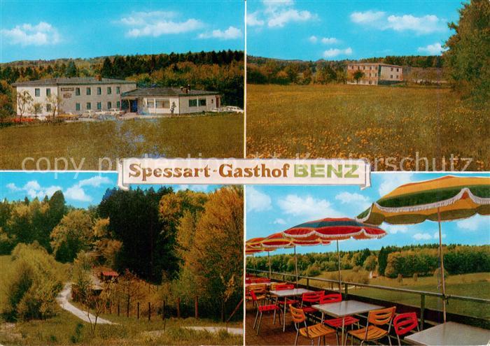 Schollbrunn Spessart Spessart Gasthof Benz Terrasse Panorama