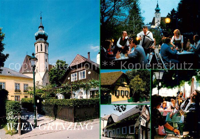 Grinzing Doebling Wien AT Kirche Gasthaus Zum Buschenschank Details