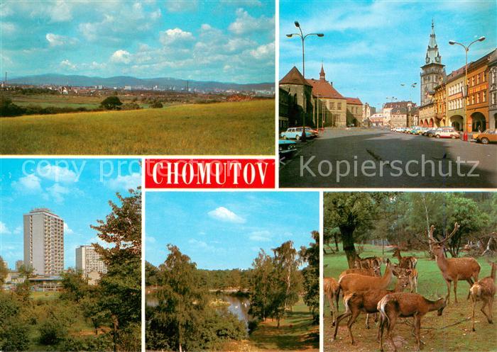 Chomutov Komotau CZ Mestu zustaio jen historicke jadro nova sidliste jsou obklop