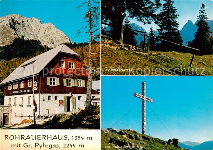 Spital Pyhrn AT Rohrauerhaus mit Gr Pyhrgas Gipfelkreuz Pyhrgasgatterl