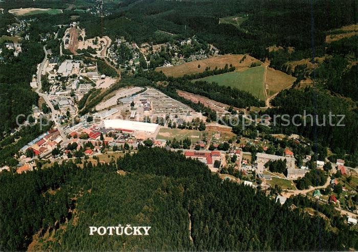 Potucky Breitenbach Boehmen CZ Fliegeraufnahme