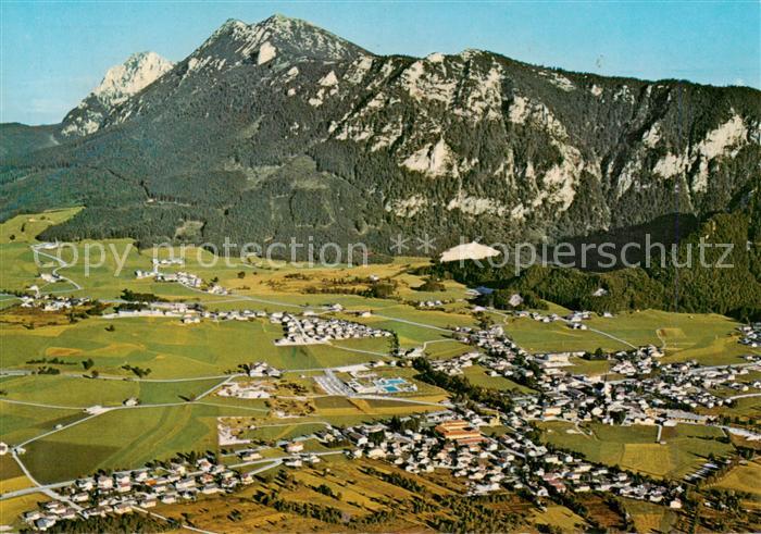 Inzell Traunstein Bayern Fliegeraufnahme mit Hochstaufen und Zwiesel