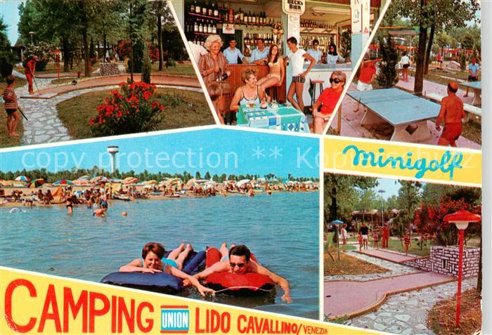 Cavallino Lido Venezia IT Camping Union Lido Cavallino Strand Minigolf Bar Tisch