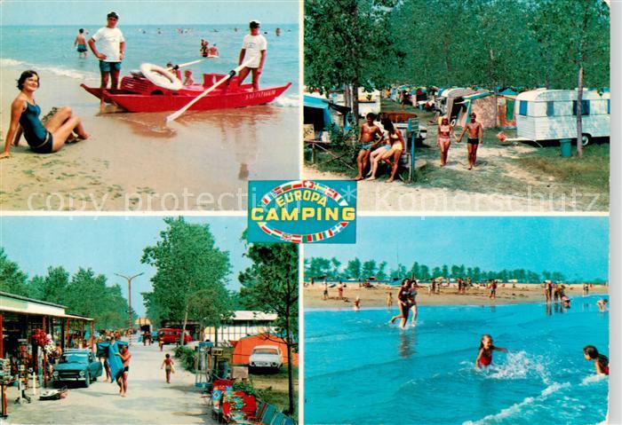 Cavallino Lido Venezia IT Europa Camping Strandpartien Teilansichten