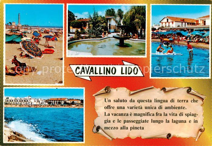 Cavallino Lido Venezia IT Strandpartien Brunnen Details
