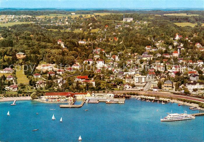 Starnberg Starnbergersee Fliegeraufnahme mit Soecking