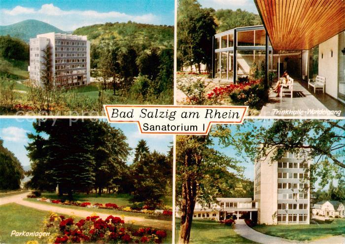 Bad Salzig Sanatorium I Trinkhalle Wandelgang Parkanlagen