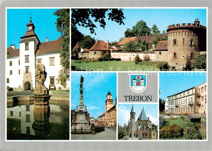 Trebon CZ trzni osada pak goticke mestecko pri gotickem renesancne prestavenem h