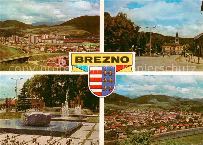 Brezno Bries SK Panorama Brunnen Kirche