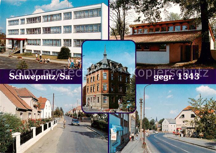 Schwepnitz Schule Strassenpartien Teilansichten