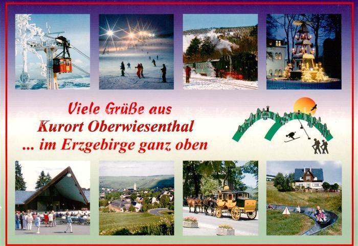 Oberwiesenthal Erzgebirge Seilbahn Skipisten Winterpyramide Halle Postkutsche So