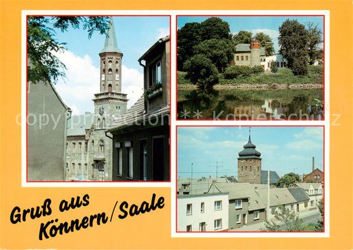 Koennern Saale Rathaus Georgsburg Kirchturmblick