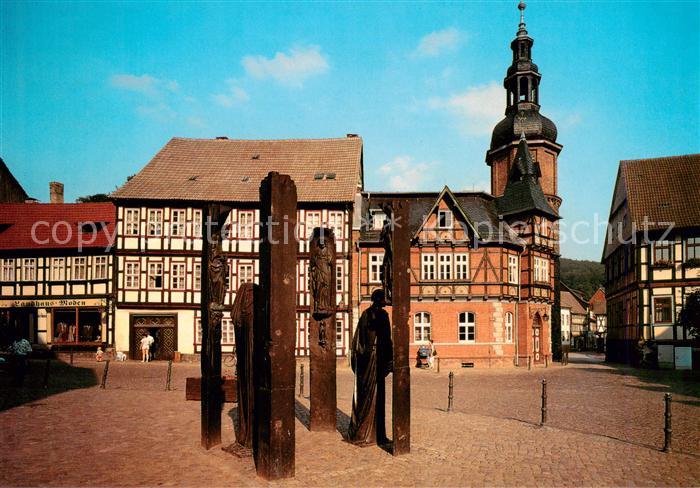 Stolberg Harz Thomas Muentzer Denkmal am Markt