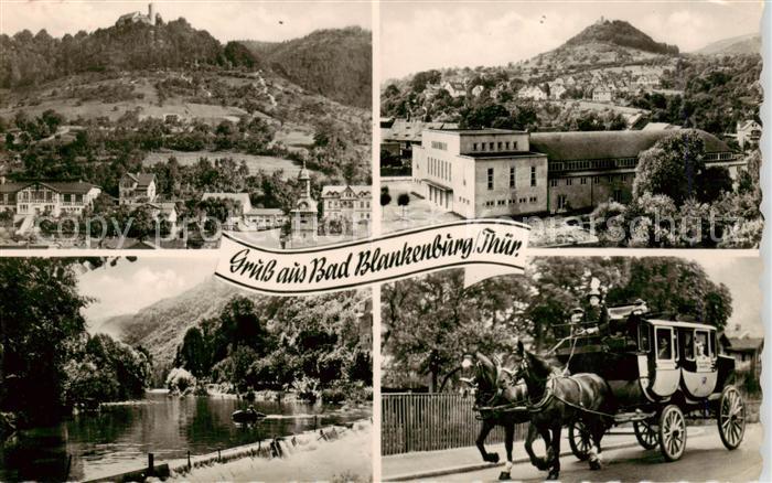 Bad Blankenburg Schlossblick Gondelteich Postkutsche