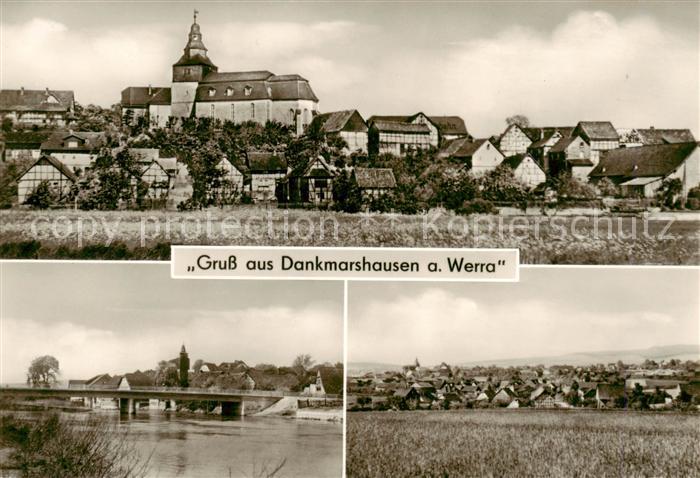 Dankmarshausen Stadtansicht Werrapartie Panorama