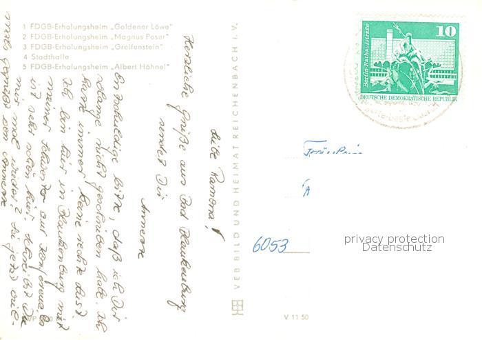 Bad Blankenburg FDGB Erholungsheim Goldener Loewe FDGB Erholungsheim Magnus Pose – Bild 2