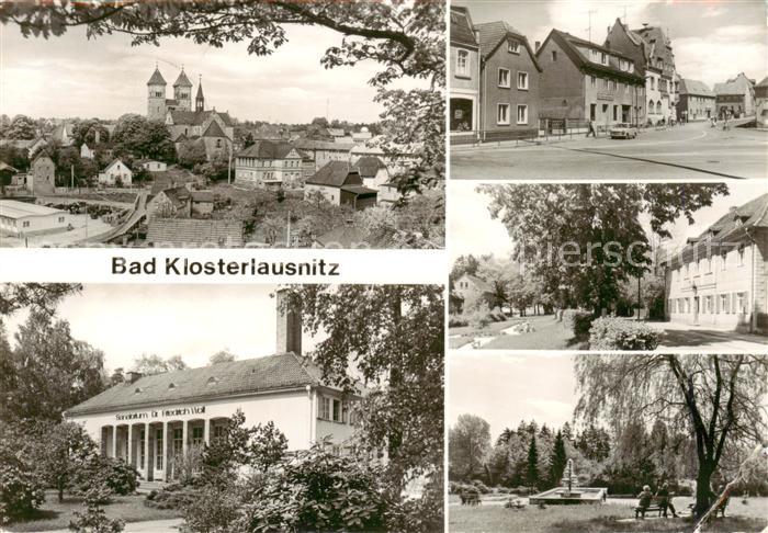 Bad Klosterlausnitz Markt Rathaus Jenaische Strasse Kurpark Sanatorium Dr Friedr