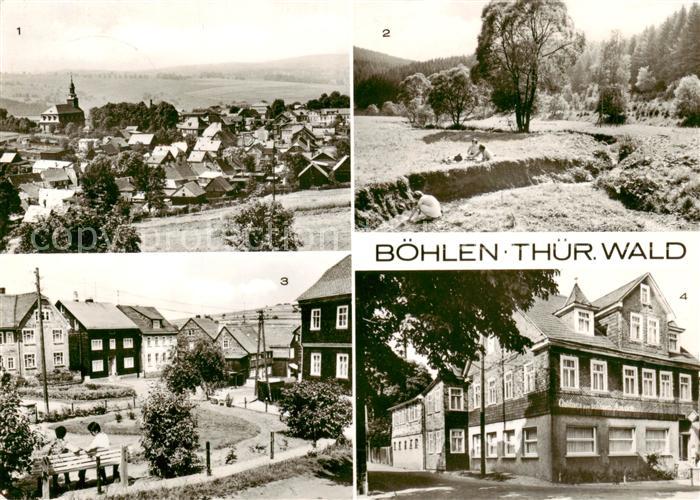 Boehlen Thueringen uebersicht Muehltal Ortsmotiv Gasthaus zur schoenen Aussicht