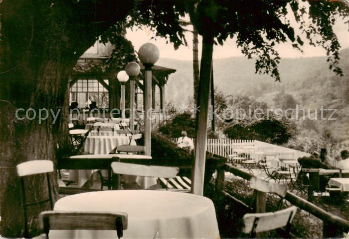Bleicherode Berggasthaus Waldschloesschen Gartenterrasse